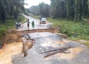Jalan Lintas Kecamatan Silangkitang Putus Akibat Diterjang Banjir