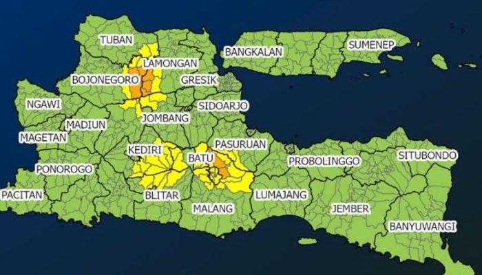 BMKG Berikan Peringatan Dini Potensi Cuaca Ekstrim untuk Beberapa Wilayah di Indonesia
