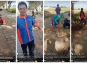 Warga Subang Perbaiki Jalan Berlubang dengan Dana Pribadi, Tuai Apresiasi di Media Sosial