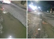 Pengendara Keluhkan Jalan Rusak di Dekat Stasiun Cikarang, Berpotensi Sebabkan Kecelakaan