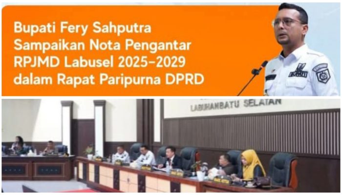 Bupati Fery Sahputra Sampaikan Nota Pengantar RPJMD Labuhanbatu Selatan 2025–2029 dalam Rapat Paripurna DPRD