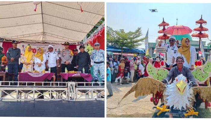 Ribuan Warga Desa Tanjung Tiga Meriahkan Karnaval HUT RI ke-80 di Subang