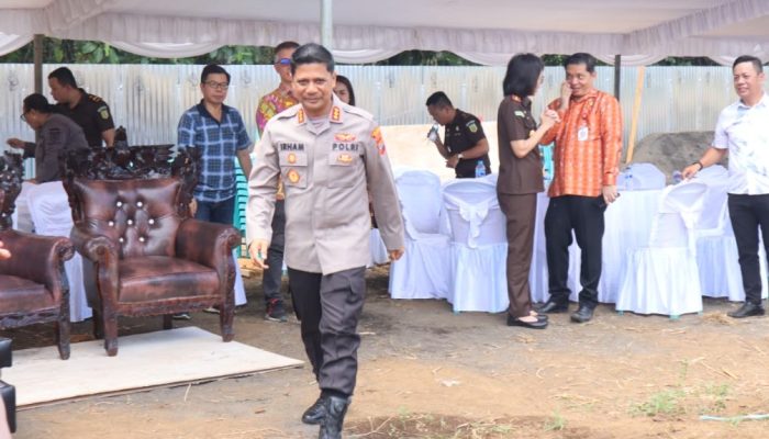 Kapolresta Manado Hadiri Peletakan Batu Pertama Pembangunan Kantor Baru Kejari Manado