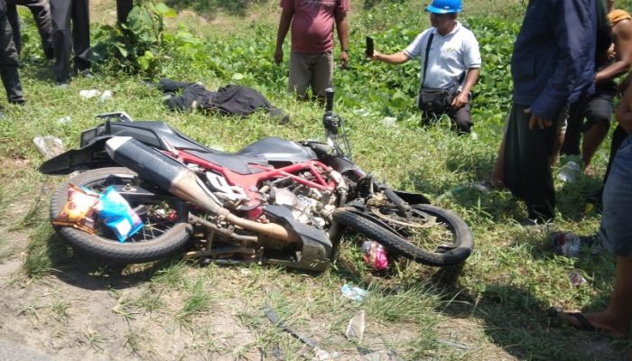 Kecelakaan Maut di Simpang Tiga Kebun PTPN IV Sisumut: Karyawan Alfamidi Blok Songo Tewas di Tempat