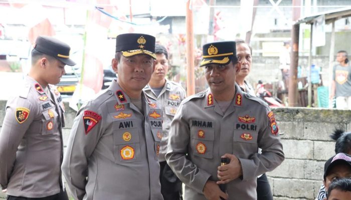Kapolresta Manado Dampingi Wakapolda Sulut Tinjau Pasar Murah Sambut HUT RI ke-80