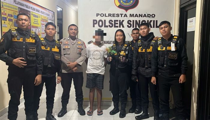 Patroli Sabhara Polda Sulut Amankan Remaja Bawa Panah Wayer dan Pelontar di Manado