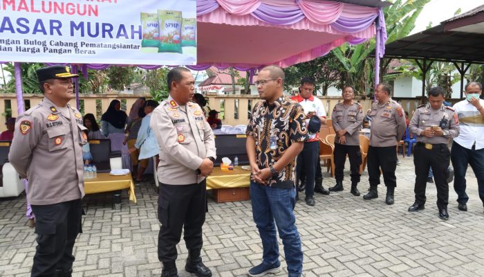 Kapolres Simalungun Hadiri Kick Off Virtual GPM: Dukung Penyaluran 2.424 Ton Beras SPHP Serentak Nasional