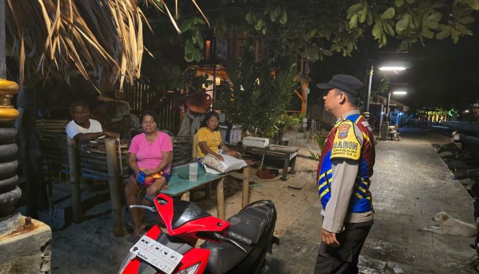 Polsek Pulau Bunaken Laksanakan Program “Sibulan” untuk Cegah Gangguan Kamtibmas di Wilayah Kepulauan