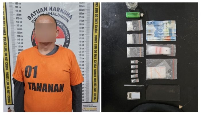Sat Narkoba Polres Simalungun Tangkap Pengedar Sabu 11,57 Gram di Perkebunan Sawit