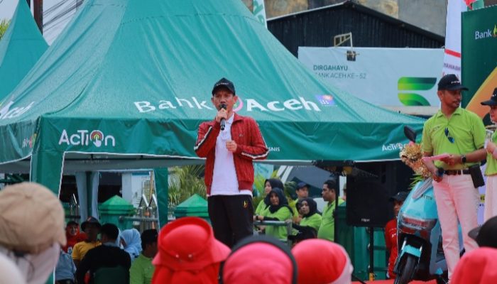 Car Free Day Aceh Barat Meriah Meski Gerimis, Hadiah Umrah dan Motor Listrik Jadi Daya Tarik