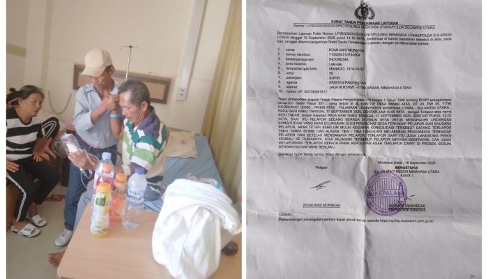 Diduga Lakukan Penganiayaan, Oknum Aparat Desa Paniki Atas Dilaporkan ke Polisi