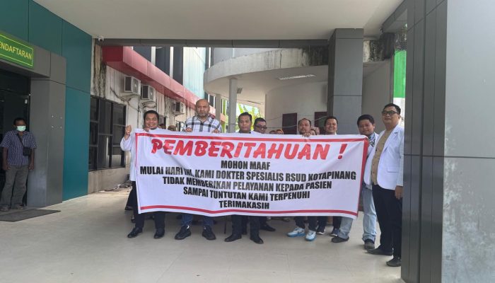 Belasan Dokter Spesialis RSUD Kota Pinang Mogok Kerja, Dana Remunerasi Tak Cair Setahun