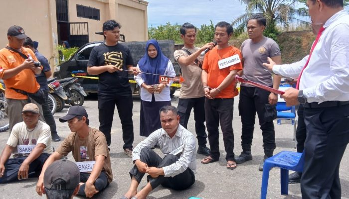 Rekonstruksi Kasus Pembunuhan Berencana di Kebun PT ABM: Satreskrim dan Kejari Labusel Sinkronkan Fakta Hukum