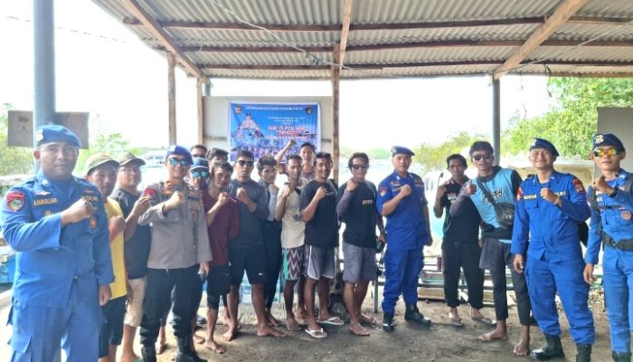 Sat Polairud Lotim Pasang Banner Call Center di Dermaga Telong Elong: Antisipasi Cuaca Ekstrem dan Respons Cepat Darurat Laut