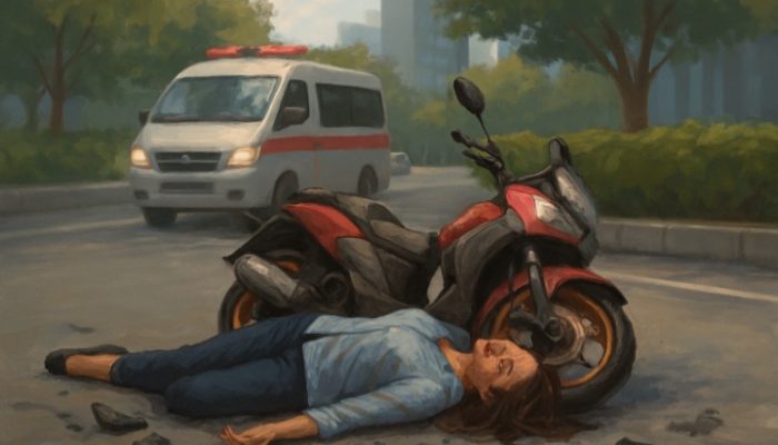 Kecelakaan Maut di Bunderan Citarik Bekasi, Seorang Wanita Tewas di Tempat