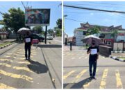 Pemuda Karawang Gelar Aksi Diam di Depan Polres, Kritik Lambannya Penanganan Kasus