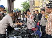 Puluhan Senpi Dinas Polres Tubaba Diperiksa Langsung Wakapolres