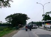 Arus mudik di kawasan Lingkar Tanjung Pura terpantau ramai lancar