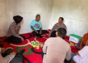 Wujud Empati Polri, Sat Binmas Polres Lampung Utara Melayat Korban Tenggelam di Kotabumi Selatan