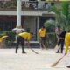 Polres Lampung Tengah Gelar Korve, Ciptakan Lingkungan Kerja Nyaman