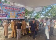 Intelkam Polres Lampung Utara Pantau Distribusi Minyak Kita di Pasar Sentral