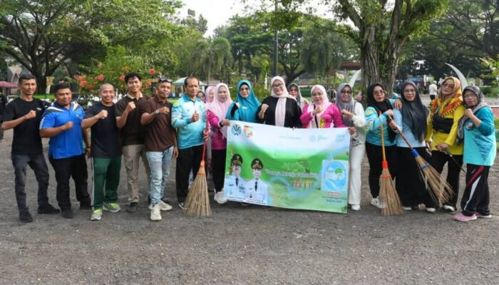 Peringati Hari Lingkungan Hidup, Pemkab Lampung Utara Korve di Empat Titik