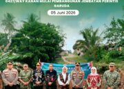 Kodim 0427/Way Kanan Mulai Pembangunan Jembatan Perintis Garuda