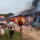 75 Persen Kios Pasar Mulyo Kencono Ludes Terbakar