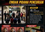 Tiga Pelaku Pencurian Aset Irigasi Ditangkap URC Polres Tulang Bawang