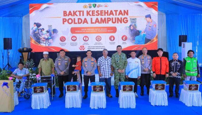 Polda Lampung Gelar Bakti Kesehatan untuk 7.600 Warga
