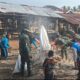 Koramil Abung Selatan Gotong Royong Bersihkan Musholla Sambut HUT Kodam XXI/Radin Inten Ke-1