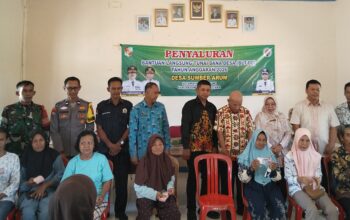 Polsek Kotabumi Kota Amankan Penyaluran BLT dan Rembuk Stunting