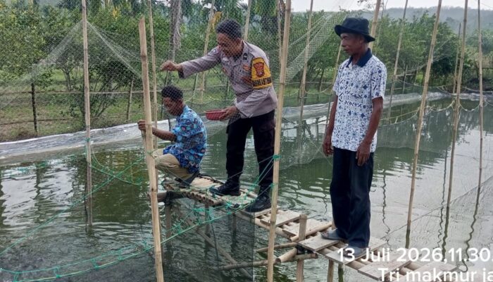 Bhabinkamtibmas Polsek Menggala Dorong Ketahanan Pangan Warga