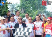 Wabup Romli Lepas 198 Regu Gerak Jalan HUT RI ke-81