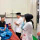 Dua Anggota Polres Lampung Utara Terluka, Bupati Datang Menjenguk