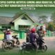 Antisipasi Abu Vulkanik, Kodim Way Kanan Bagikan Masker kepada Warga