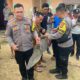 Polisi dan Damkar Evakuasi Buaya di Kotabumi Ilir